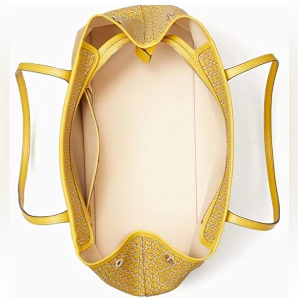 KATE SPADE ♠️ New York 💛YELLOW MULTI💛 SPADE LINK TOTE BAG 🌟LINE NEW🌟 - Picture 12 of 17